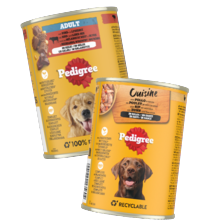 Pedigree hondenvoer in blik